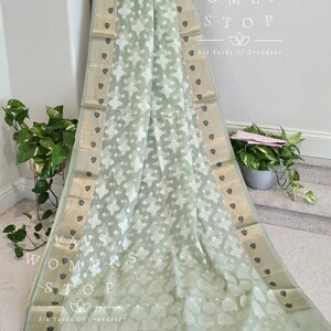 Kota Kora Silk Saree. Ready to ship from Prosper, Texas by VAVS Womens Stop