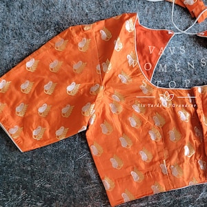 Designer Pure Benarasi Blouse Size 38 Extends to 44! Ready To Dispatch from Texas, USA! VAVS Womens Stop!
