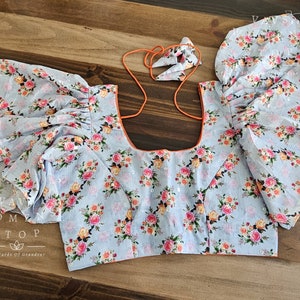 Floral Ruffle Sleeves Blouse 38 Extends To 44! Ready To Ship from Texas, USA! VAVS Womens Stop!