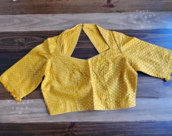 Designer Sequins Embroidery Blouse Size 36 extends to 42! Ready to ship from Prosper, Texas by VAVS Womens Stop!