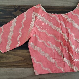 Munga Benarasi Blouse Size 34 Extends To 40! Ready to ship from Texas, USA! VAVS Womens Stop