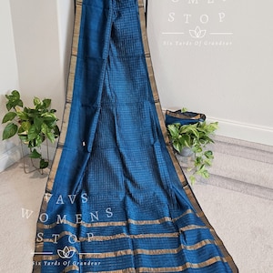 Mangalagiri Pattu Silk Cotton Handloom Saree. Ready to ship from Prosper, Texas by VAVS Womens Stop