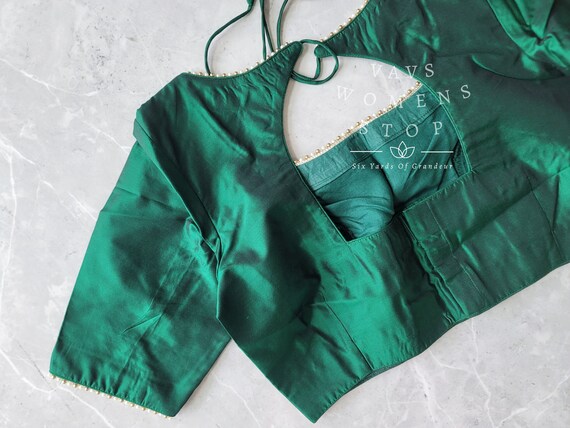 Blusa Lisa Tela Seda La talla 34 se extiende a la 40 Listo para