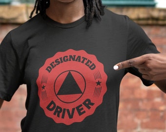 Official AA &quot;Designated Driver&quot; Alcoholics Anonymous Logo Original 12 Step Recovery Design