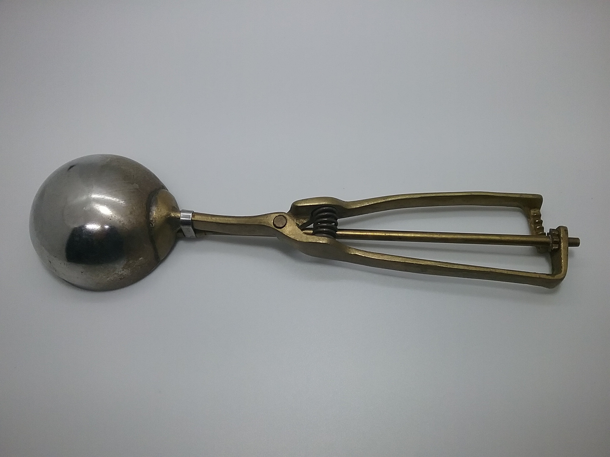 Vintage brass ice cream scoop decorative kitchen Etsy