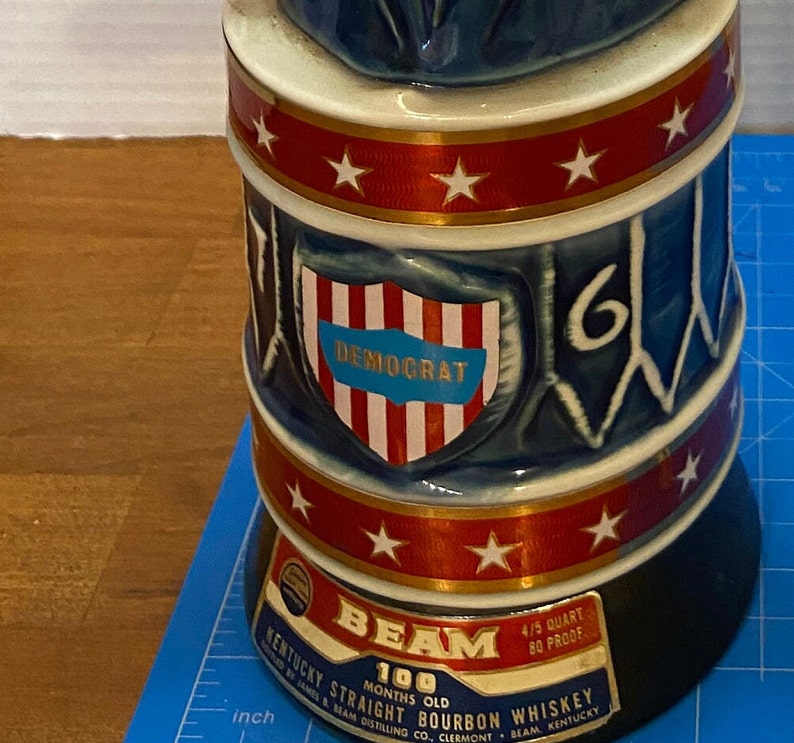 1976 Jim Beam Donkey Decanter Celebrating the Bicentennial Etsy