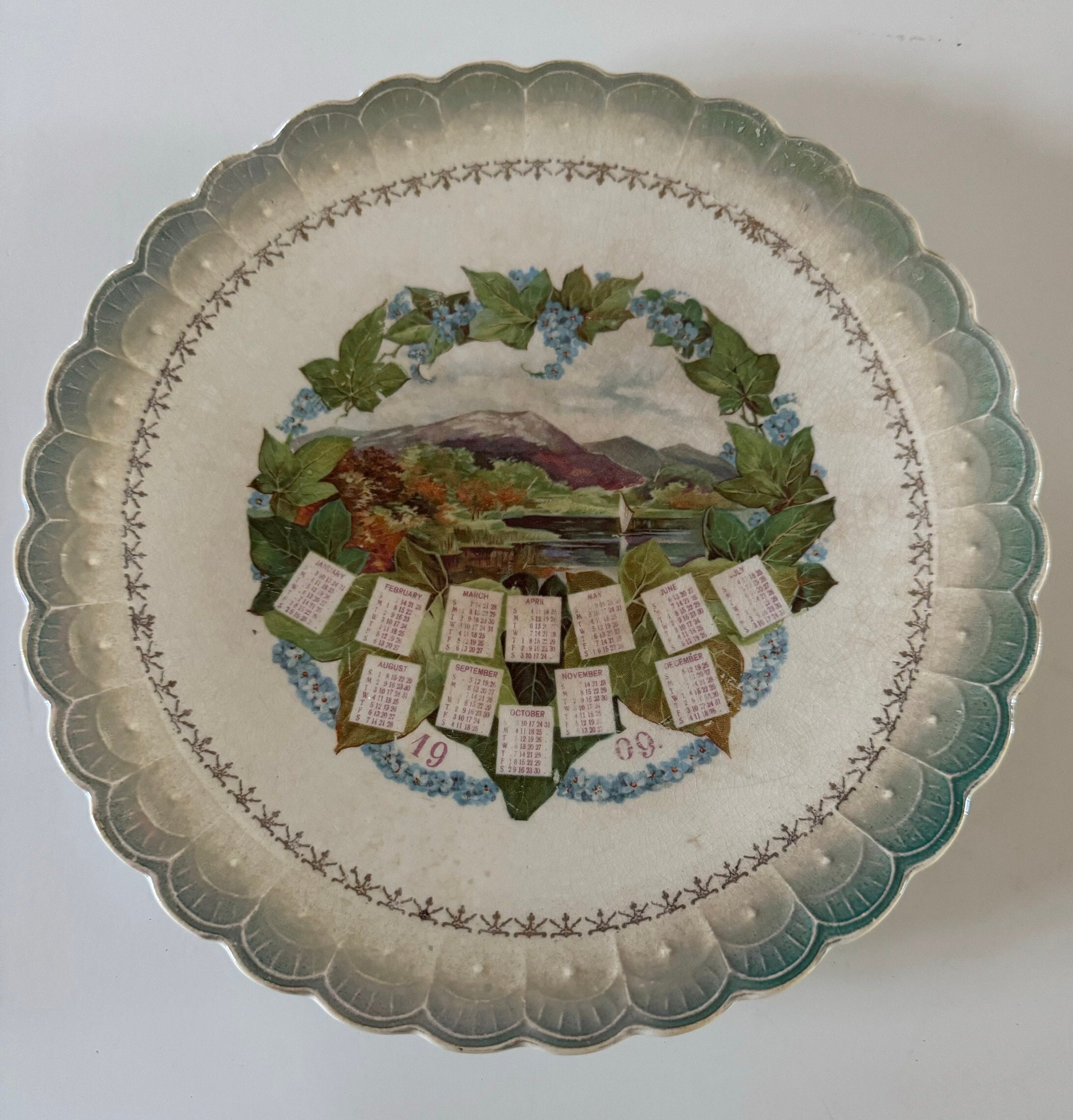 ‘76 Ken&Mary Calendar 当時物　おまけ追加 1909 Calendar Plate - Etsy