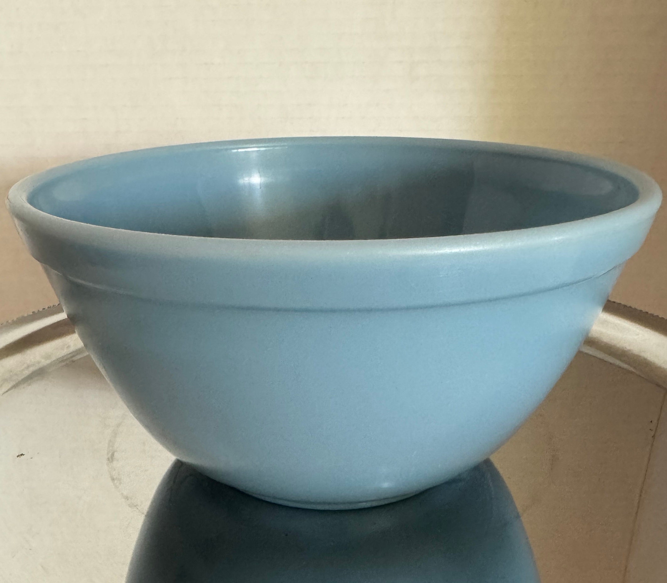Pyrex - オールドパイレックス　ディバイデッドディッシュ　ブルーベル　プレート Pyrex 1960s Bluebelle / Delphite Blue Mixing Bowl, #402, 1 1