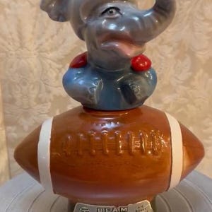 1972 Jim Beam decanter for Republicans, Football with Elephant