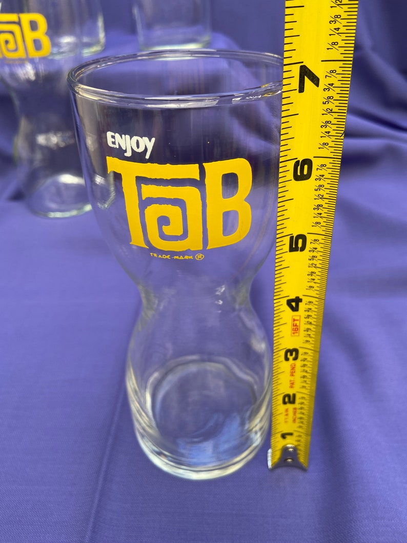 1970'S Hourglass Tab Drinking Glasses Coke Cola Product Excellent