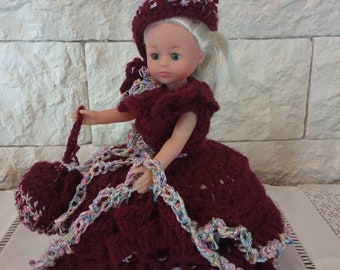 crochet toilet paper cover barbie