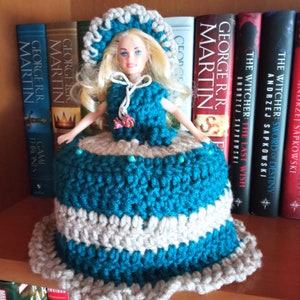 Copri rotolo di carta igienica, vestito per bambola, vestito per bambola tipo Barbie, regalo per la festa della mamma