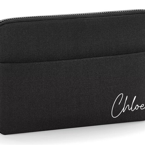 15.6 Inch Black Personalised Laptop Sleeve / Custom Laptop Etsy