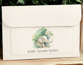 Personalised Maternity Notes Folder / Custom Baby Notes Folder / Pregnancy Notes Sleeve / Custom Pregnancy Notes Sleeve