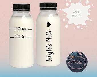 Personalised Milk Allowance Bottle / Custom Measurement Bottle