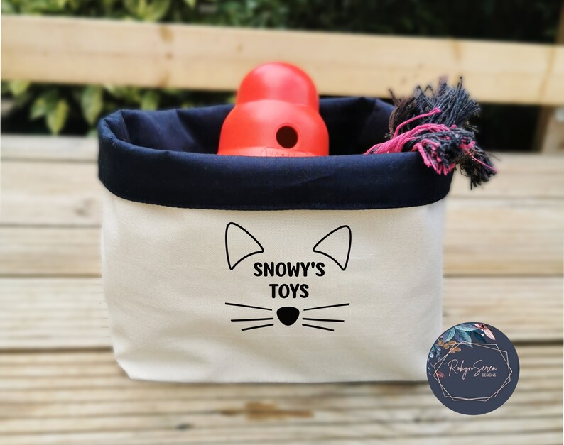 Cat Toy Organiser Cat Toy Box Pet Storage Pet Basket Etsy UK
