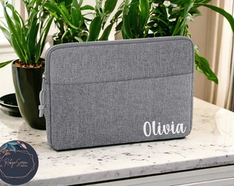 13 Inch Grey Personalised Laptop Sleeve / Custom Laptop Sleeve / 13inch Laptop Sleeve