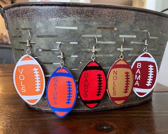 College Football Earrings