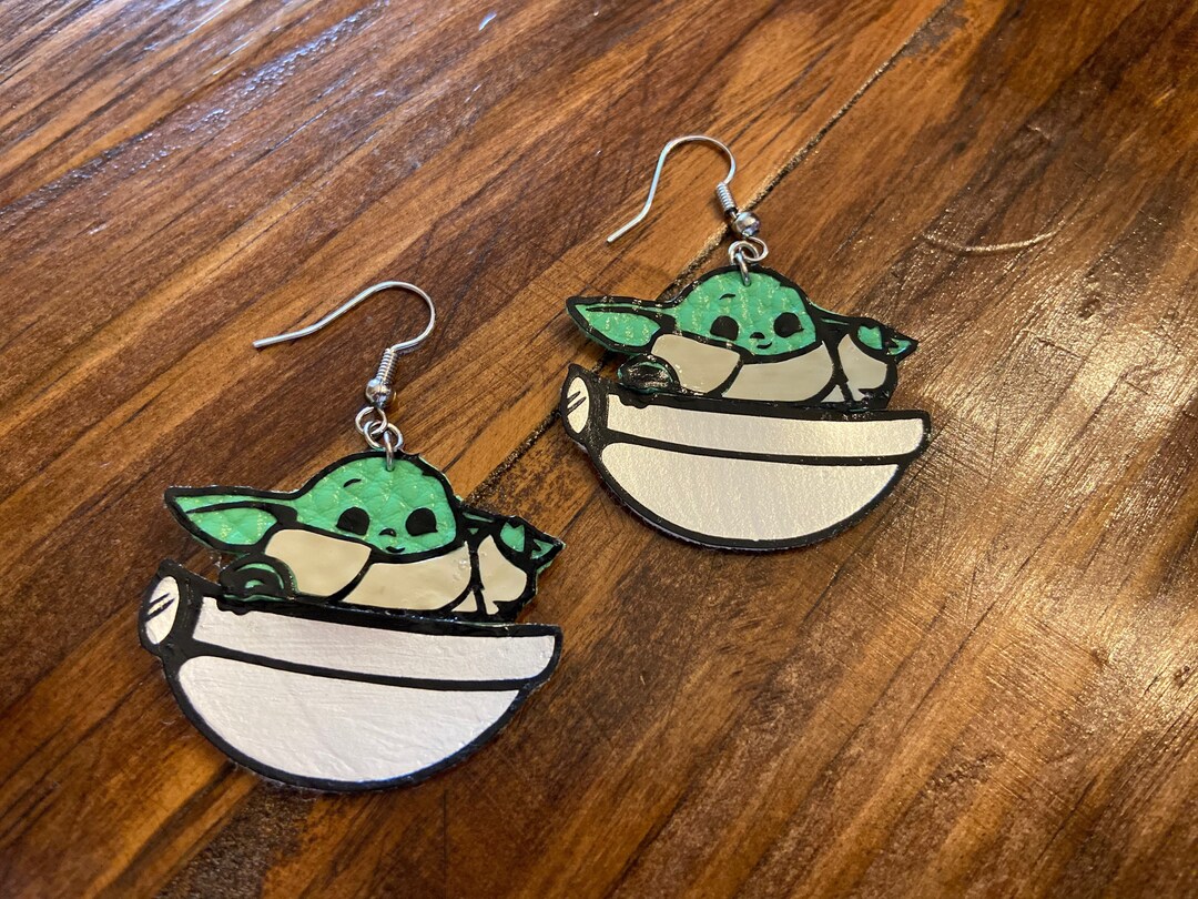 Baby Yoda Earrings Etsy