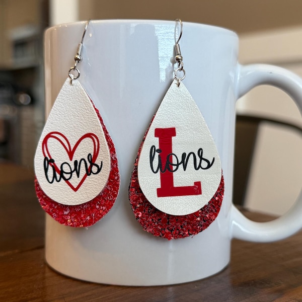 Custom School/Team Earrings