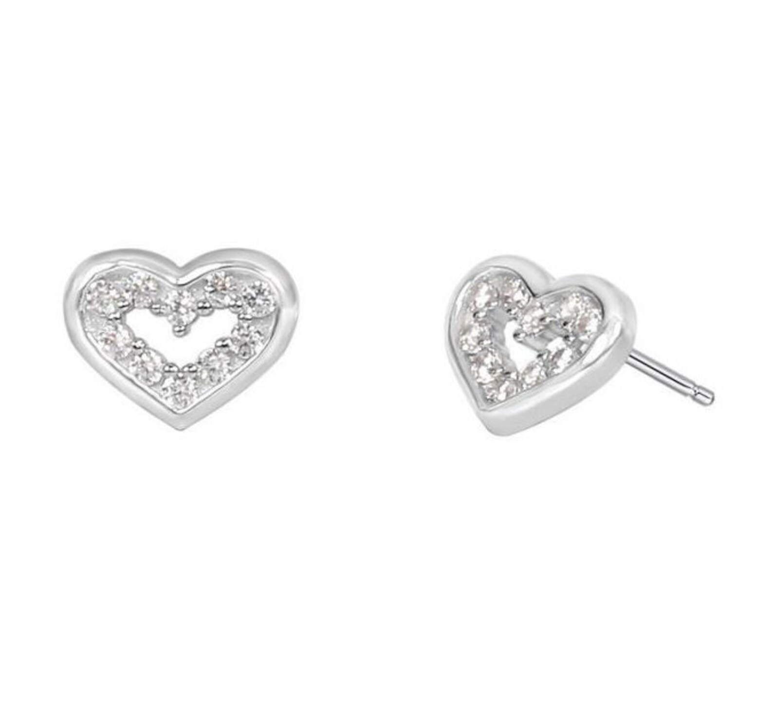 Mother Daughter Earring Set Heart Earrings Sterling Silver Etsy