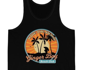 Ginger Bay Beach Club Tank | Funny Shirt For Gingers | Tank Top for Redhead  | Cute Beach Top | Red Hair Humor | Ginger Merch