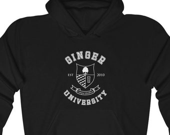 Ingwer Uni Hoodie | Lustiges Top für Ingwer | Niedliche Rothaar-Sweats | Hoodie für rote Haare | Ingwer Merch