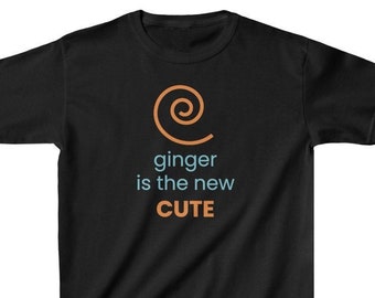 Gember is de nieuwe schattige | Grappig shirt voor roodharige | Cadeau voor kinderen met rood haar | Leuke Kids Gift | Roodharig T Shirt | Gember Kind