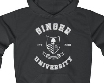 Ginger University - Youth Hoodie | Funny Top For Gingers | Cute Redhead Sweats | Hoodie for Red Hair | Ginger Gift |