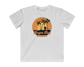 Camicia divertente per gingers / regalo per bambini / regalo carino / Testa rossa carina / Bambino zenzero / Ginger Bay Beach Club - Maglietta in jersey fine per bambini