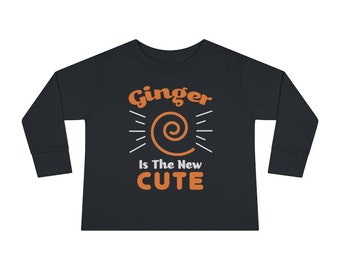 Ginger is the New Cute | Funny Shirt For Kids | Kids Gift | Cute Red Hair Gift | Cute Redhead | Ginger Child