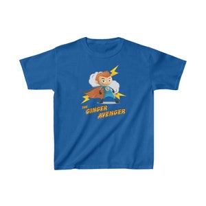 The Ginger Avenger T-shirt per bambini maschi / Camicia divertente per ginger / Regalo per bambini / Regalo per capelli rossi carini / Cute Redhead / Ginger Child immagine 6