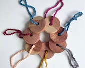 Traditional cedar wood moth repellent bears and discs, compostable and eco friendly 100 natural