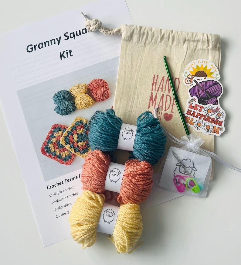 Crochet Granny Square Starter Kit: Your Creative Adventure Awaits! image 1