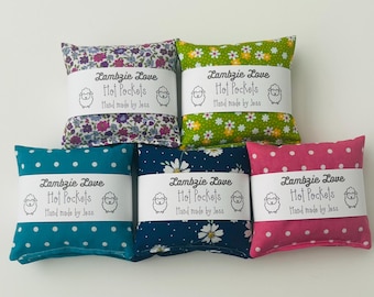 Reusable Cotton Hand Warmers: Wheat Filled Pocket Warmers