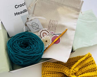 Twisted Earwarmer Crochet Kit: Beginner DIY Craft Project