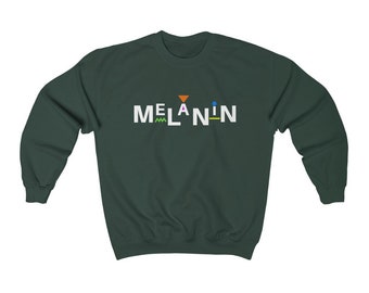 90's Themed Melanin Unisex Heavy Blend Crewneck Sweatshirt