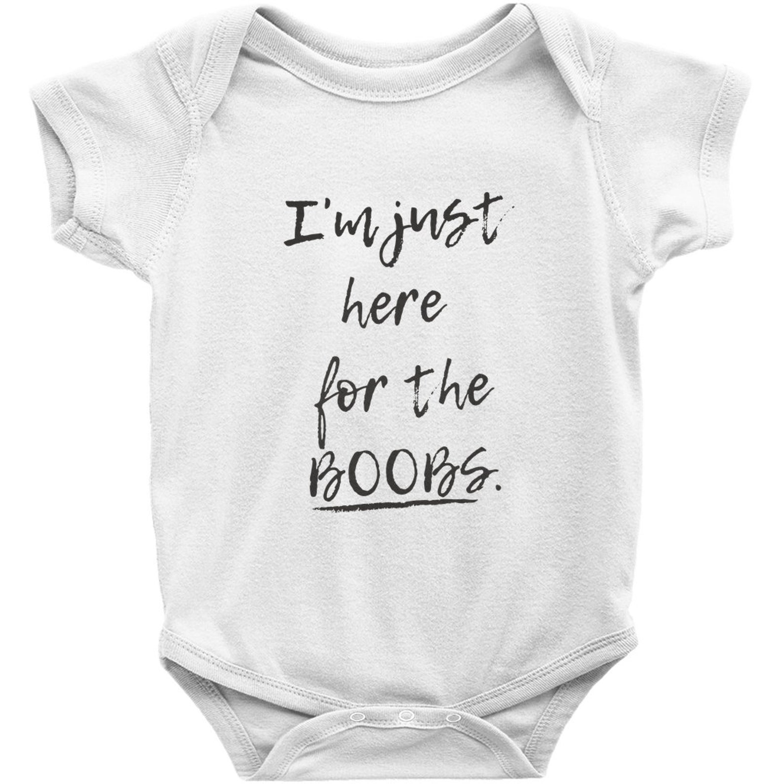 Just Here for the Boobs Onesies W/ Matching Bib - Etsy