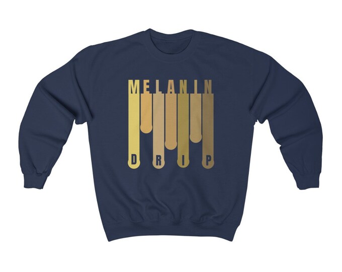Featured listing image: Melanin Drip Unisex Heavy Blend Crewneck Sweatshirt