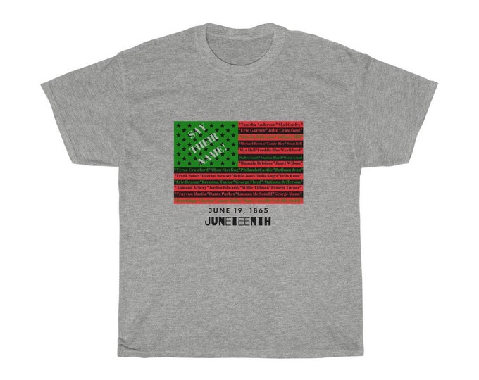 Featured listing image: uneteenth Freedom and Unity Shirt | Celebrating African American Independence | Black Lives Matter | SAY THEIR NAME | Black-Owned Business
