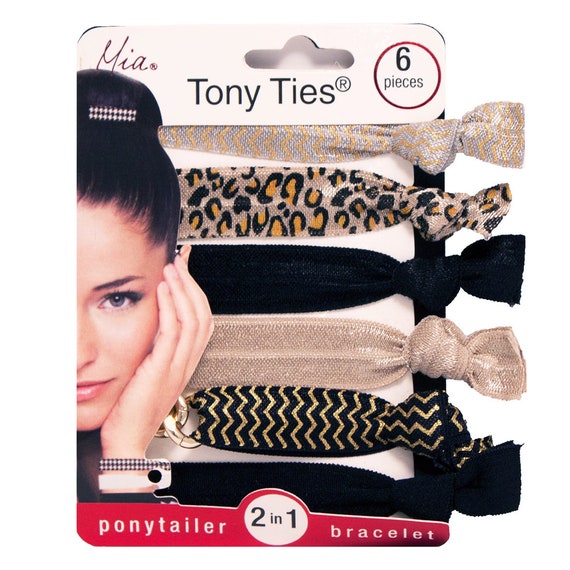 Mia Tony Ties Basic Hair Ties Knotted Elastic Ribbon Rubber Etsy