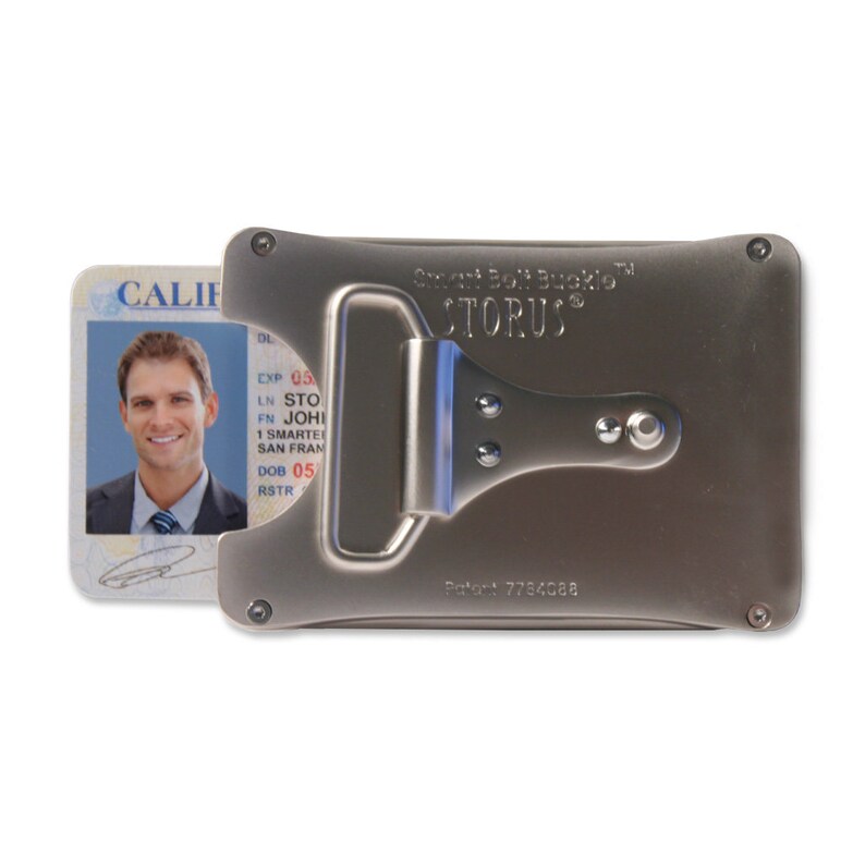 Storus® Smart Belt Buckle™ Holds Credit Cards Ids in Secret Etsy