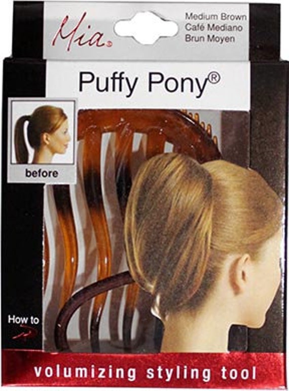 Mia Puffy Pony Ponytail Volumizing Hair Styling Tool Etsy