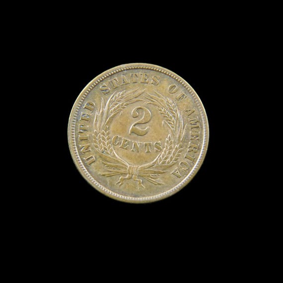 1864年 2セント硬貨の大きなモットー - Etsy 日本