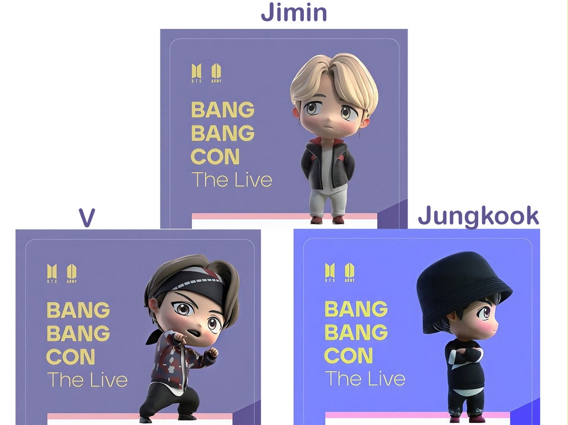 bts bangbangcon ticket and photocards etsy