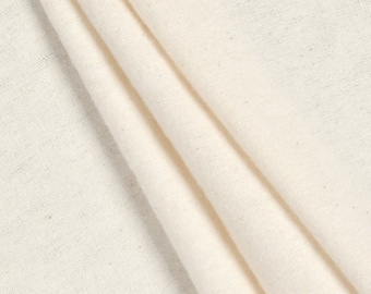 Franela 100% algodón, lisa, natural, se vende cortada a medida - Color marfil
