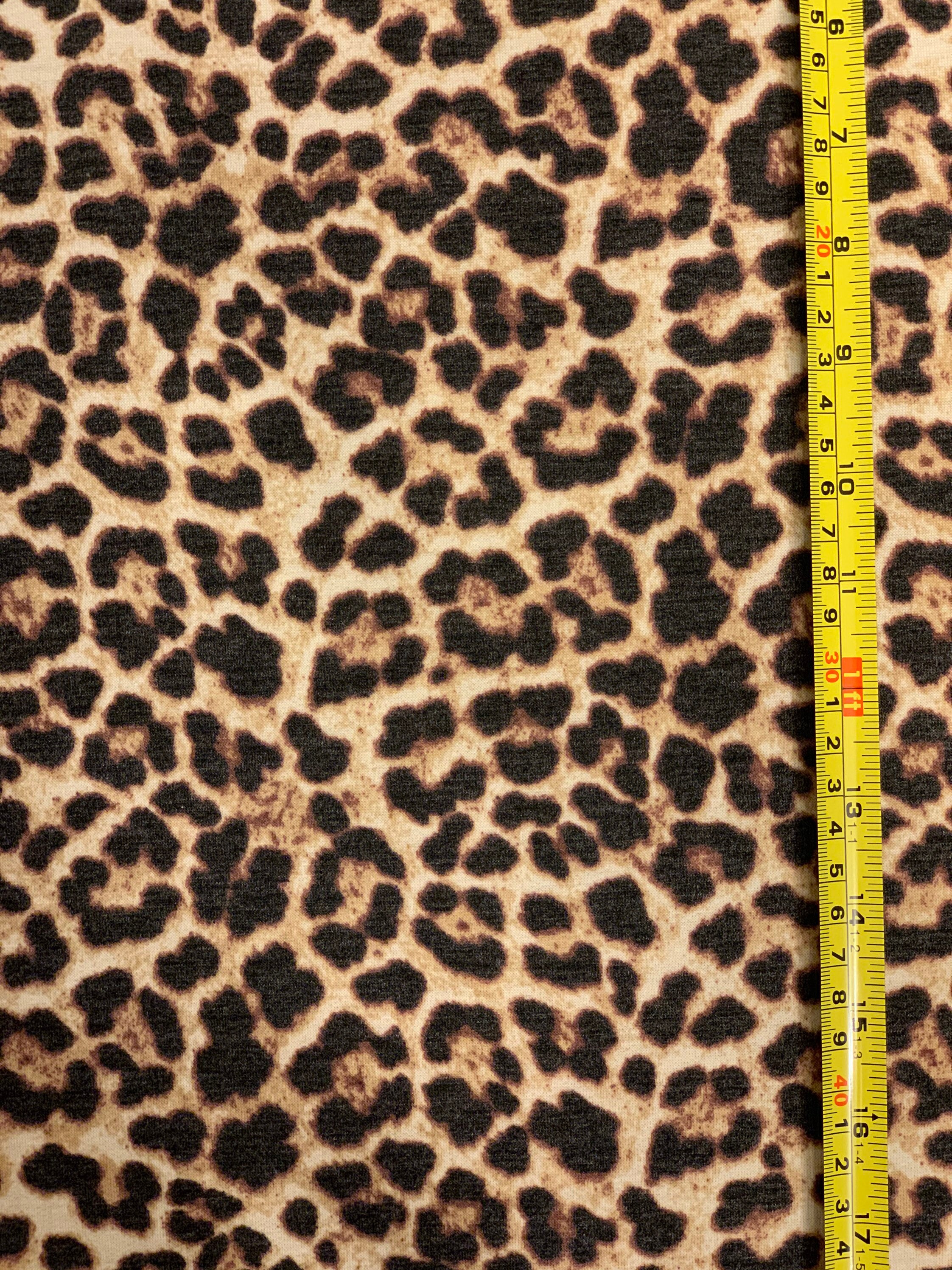 FRENCH TERRY LEOPARD Print/taupe,cream,black/cheetah Print