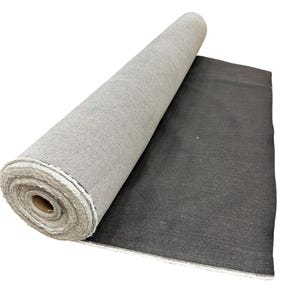 Black Stretch Denim Fabric by Yard, 8oz Denim, Cotton Poly Spandex Blend, 55-56” Wide, Dark Charcoal Black Apparel Fabric for Jeans, Jackets