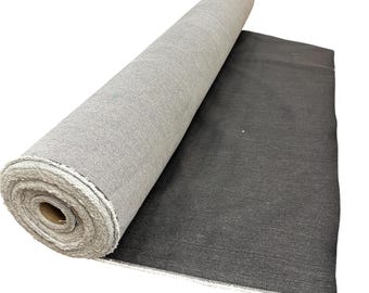 Black Stretch Denim Fabric by Yard, 8oz Denim, Cotton Poly Spandex Blend, 55-56” Wide, Dark Charcoal Black Apparel Fabric for Jeans, Jackets