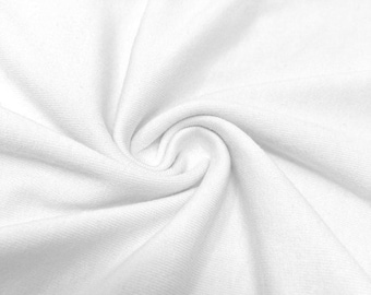 100% COTTON JERSEY ORGANIC-Black/White-By the yard, perfect for mask, clothing, home decore, handmade crafts